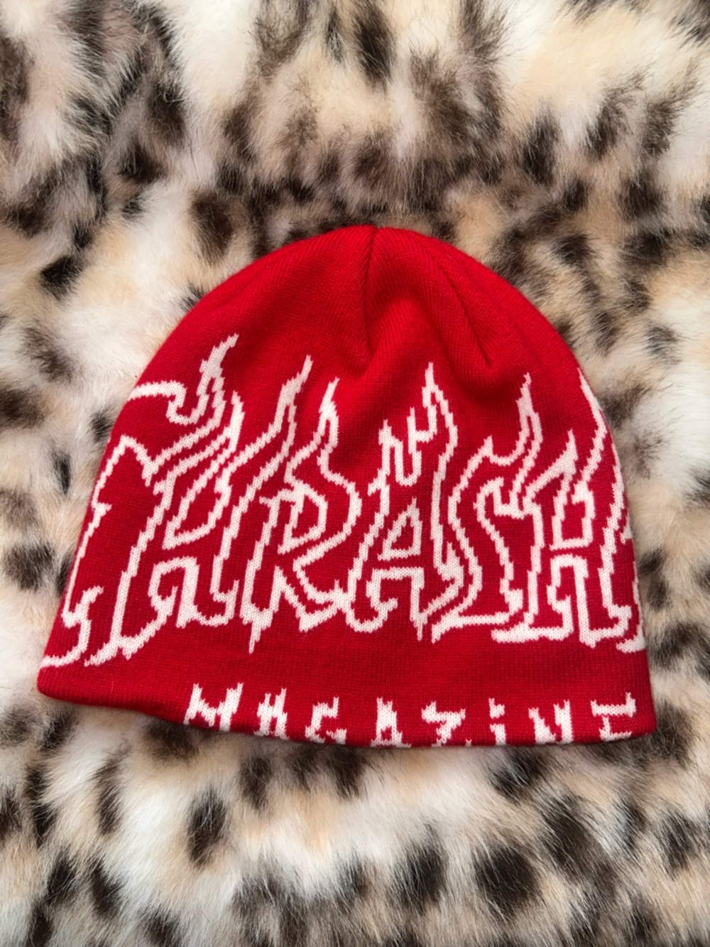 Thrasher Fire Outlined Skully Beanie -EUC- - Picture 7 of 9